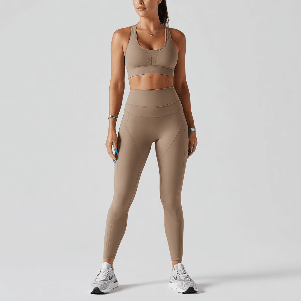 Women's Running Beauty Back Nude Fitness Clothing - Skelet Fitness
